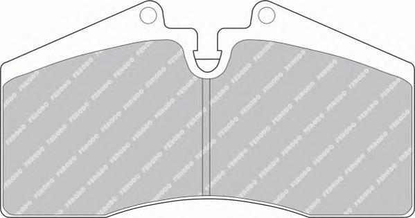 Комплект тормозных колодок, дисковый тормоз FERODO