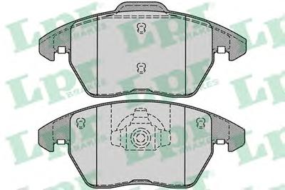 Комплект тормозных колодок, дисковый тормоз LPR 05P1248