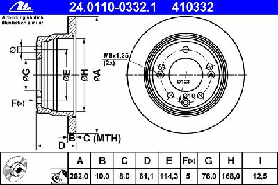 Тормозной диск ATE 24.0110-0332.1