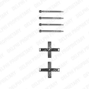 Комплектующие, колодки дискового тормоза DELPHI LX0268
