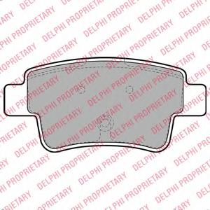 Комплект тормозных колодок, дисковый тормоз DELPHI