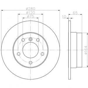 Тормозной диск TEXTAR 98200 1329 0 1