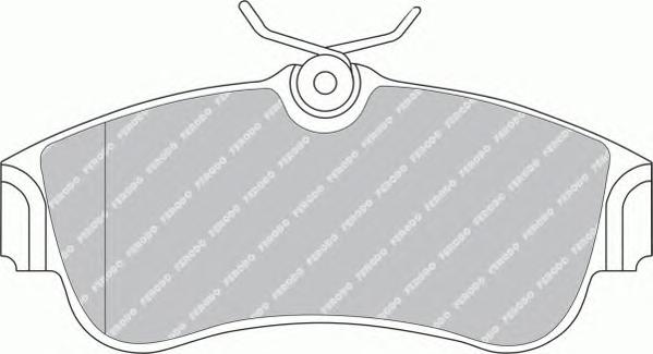 Комплект тормозных колодок, дисковый тормоз FERODO