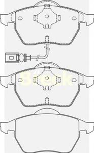 Комплект тормозных колодок, дисковый тормоз BRECK 23392 00 701 10