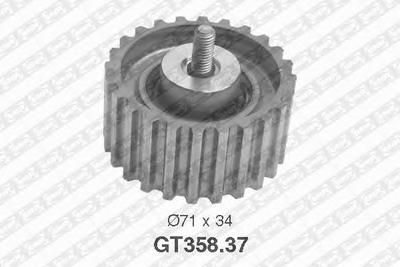 Натяжной ролик, ремень ГРМ SNR GT358.37