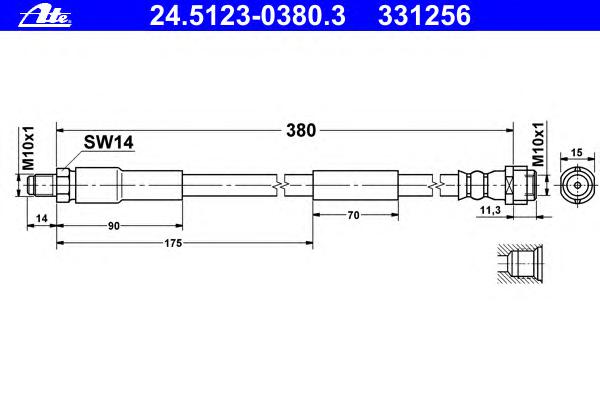 Тормозной шланг ATE