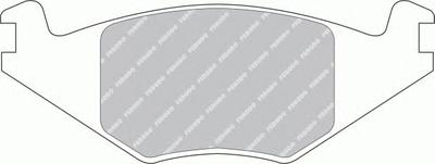 Комплект тормозных колодок, дисковый тормоз FERODO FDB385