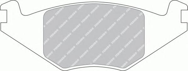 Комплект тормозных колодок, дисковый тормоз FERODO