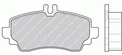 Комплект тормозных колодок, дисковый тормоз FERODO FDB1303
