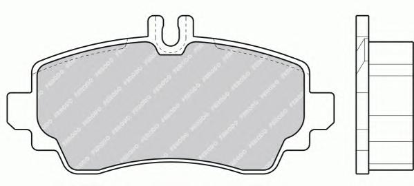 Комплект тормозных колодок, дисковый тормоз FERODO