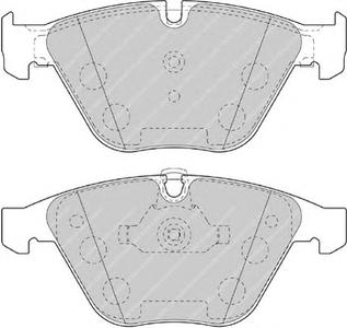 Комплект тормозных колодок, дисковый тормоз FERODO FDB4191