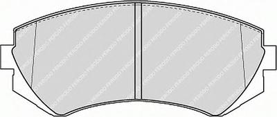Комплект тормозных колодок, дисковый тормоз FERODO FDB1166