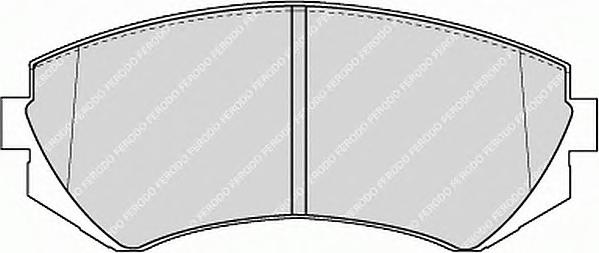 Комплект тормозных колодок, дисковый тормоз FERODO
