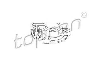 Датчик, положение дроссельной заслонки TOPRAN 206 028