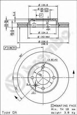 Тормозной диск BREMBO