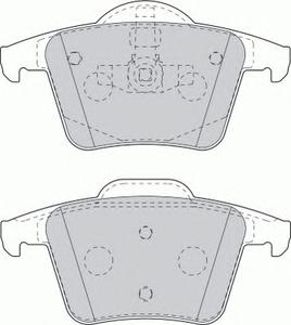 Комплект тормозных колодок, дисковый тормоз FERODO FDB1632