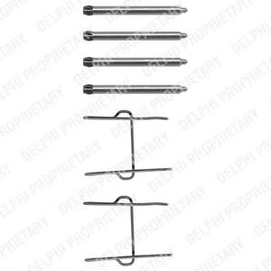 Комплектующие, колодки дискового тормоза DELPHI