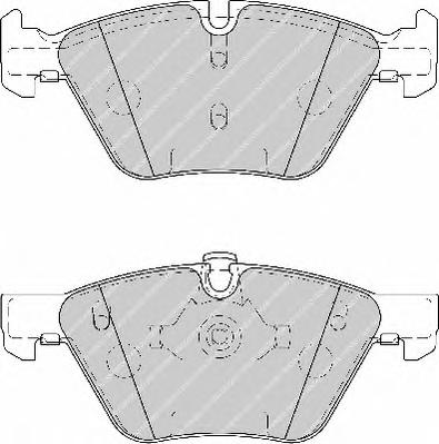 Комплект тормозных колодок, дисковый тормоз FERODO
