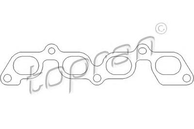 Прокладка, выпускной коллектор TOPRAN 301 862
