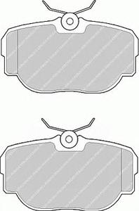 Комплект тормозных колодок, дисковый тормоз FERODO FDB981