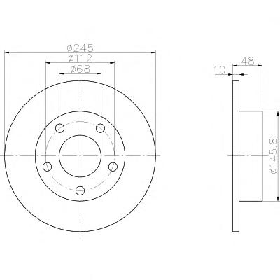Тормозной диск TEXTAR