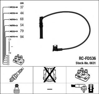 Комплект проводов зажигания NGK 0631