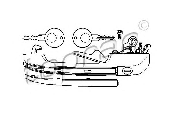 Ручка двери TOPRAN