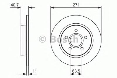 Тормозной диск BOSCH 0 986 479 763