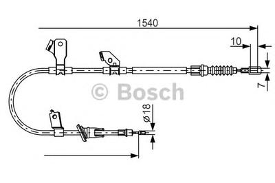 Трос, стояночная тормозная система BOSCH 1 987 482 271