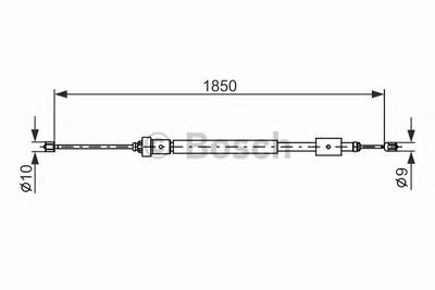 Трос ручника BOSCH 1 987 477 595