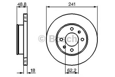 Тормозной диск BOSCH 0 986 479 286