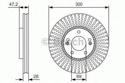 Тормозной диск BOSCH 0 986 479 S14