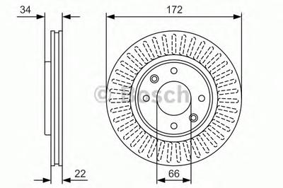 Тормозной диск BOSCH 0 986 479 R63