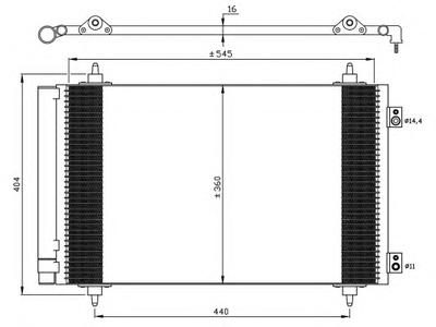 Радиатор кондиционера NRF 35844