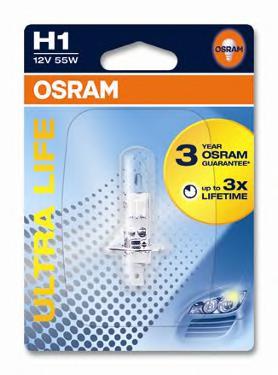 Лампа накаливания, фара дальнего света OSRAM