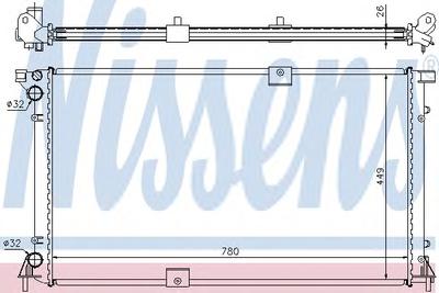 Радиатор охлаждения NISSENS 63818A