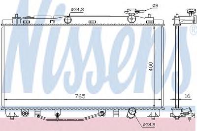 Радиатор охлаждения NISSENS 646812