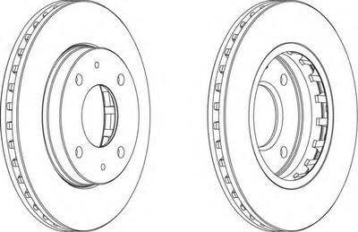 Тормозной диск FERODO DDF1270