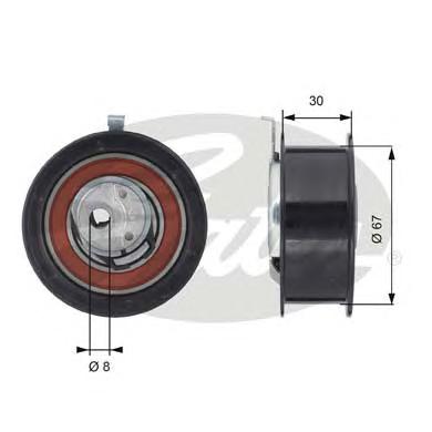 Натяжной ролик, ремень ГРМ GATES