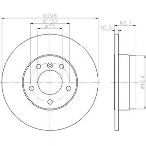 Тормозной диск TEXTAR 92133103