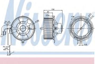Вентилятор салона NISSENS 87031