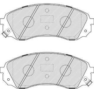 Комплект тормозных колодок, дисковый тормоз FERODO FDB4113