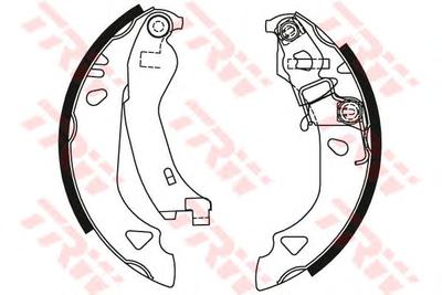 Комплект тормозных колодок TRW