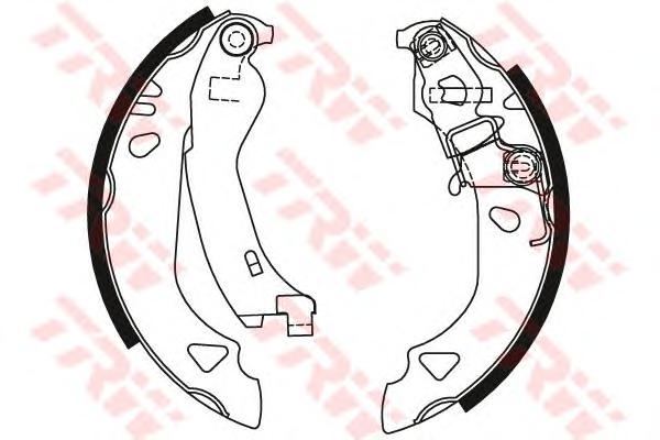 Комплект тормозных колодок TRW