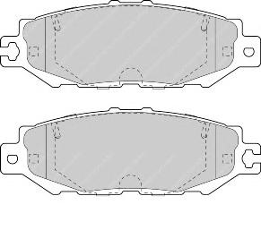 Комплект тормозных колодок, дисковый тормоз FERODO