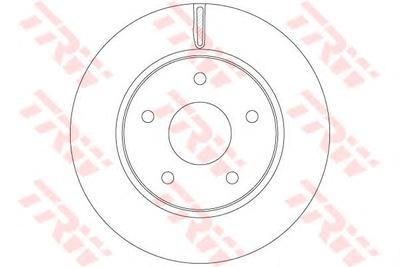 Тормозной диск TRW DF6415