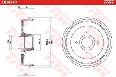 Тормозной барабан TRW