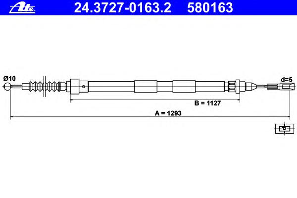 Трос ручника ATE