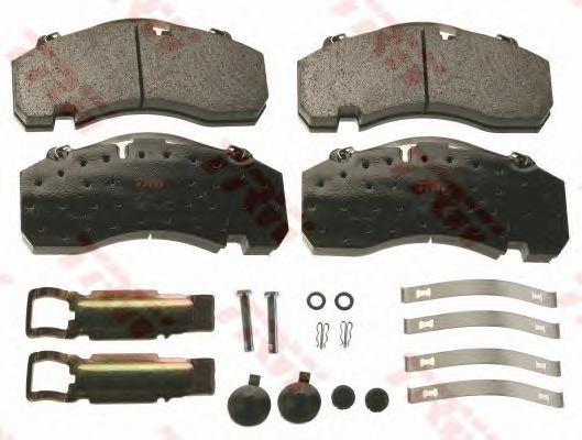 Комплект тормозных колодок, дисковый тормоз TRW