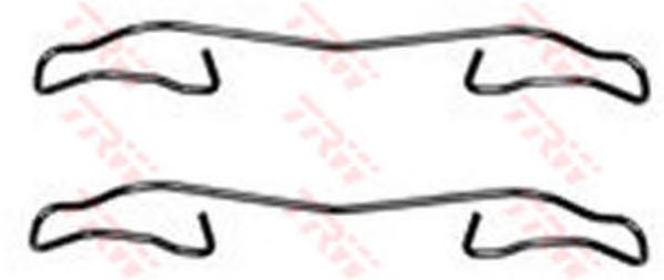 Комплектующие, колодки дискового тормоза TRW